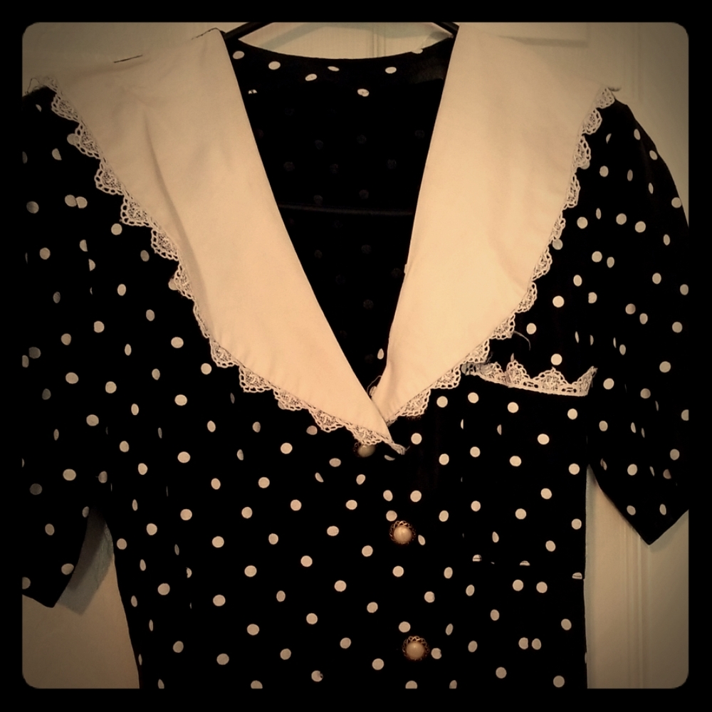 Vintage pocodot jumpsuit